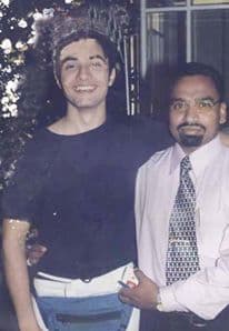 REAR PHOTO OF BOLLY WOOD ASIAIAN SUPER STAR Pakistani multi talented superstar Ali Zafar with JOURNALIST Asghar Ali Mubarak EARLIER IN 2002 at PC BHURBAN MURREE, When ALI ZAFAR WAS JUST A STUDENT OF NCA LAHORE,