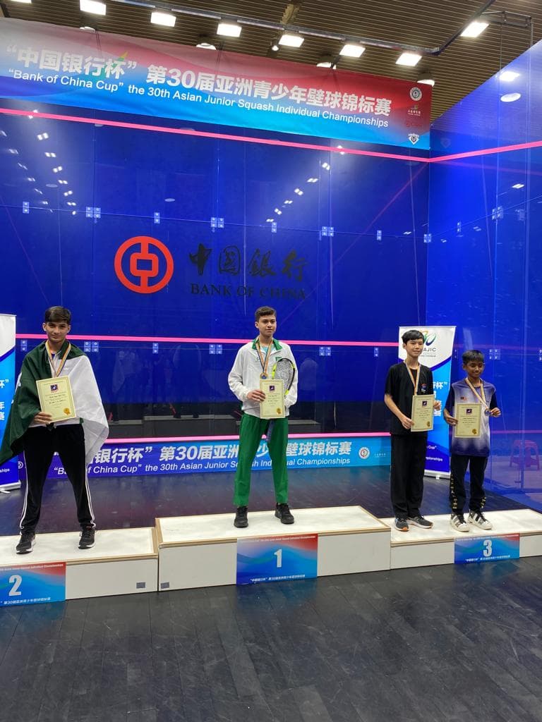 3 medals in Asian Junior Squash China; Air Chief Marshal Zaheer Ahmed Babar’s congratulatory message to the players….ایشین جونیئر اسکواش چین میں 3 تمغے؛ ائیر چیف مارشل ظہیر احمد بابر کا کھلاڑیوں کے لیے مبارکباد کا پیغام۔..