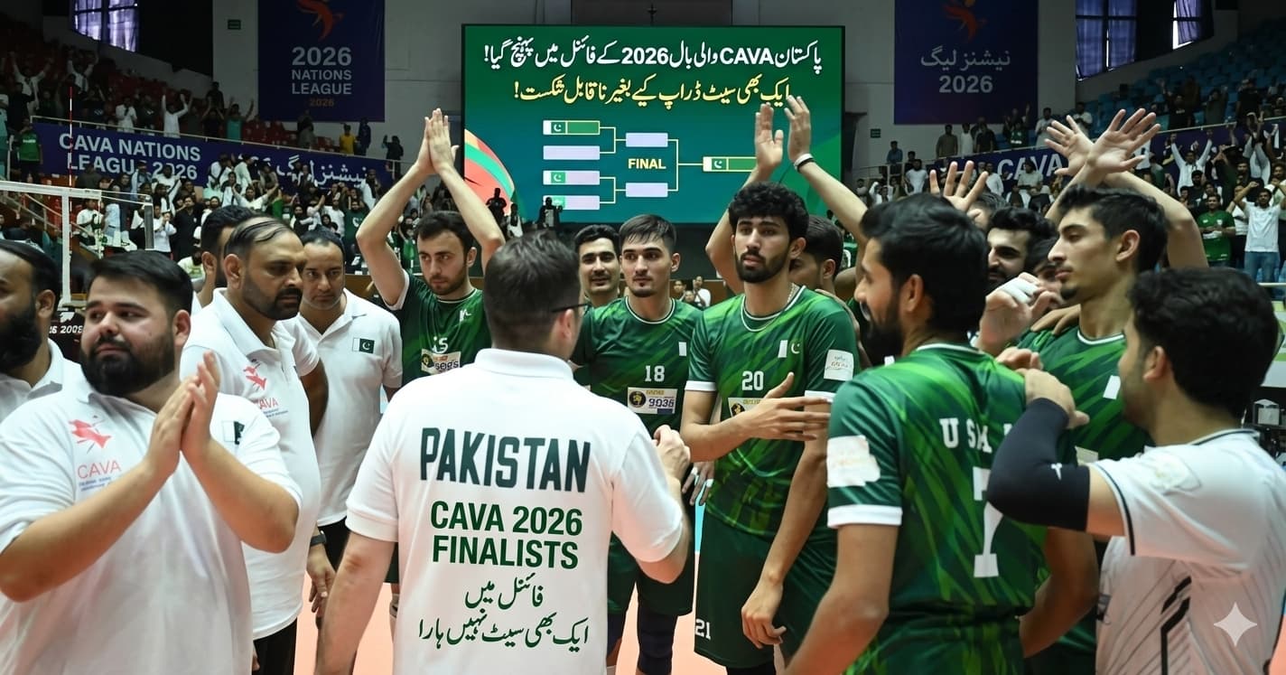 Historic Run: Pakistan Reach CAVA Volleyball 2026 Final Without Dropping a Single Set,پاکستان CAVA والی بال 2026 کے فائنل میں پہنچ گیا،