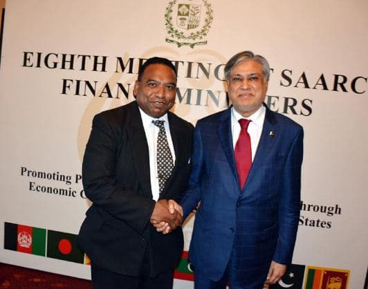 Minister for Finance and Economic Affairs Senator Ishaq Dar elected chairman of 8th SAARC finance ministers’ meeting