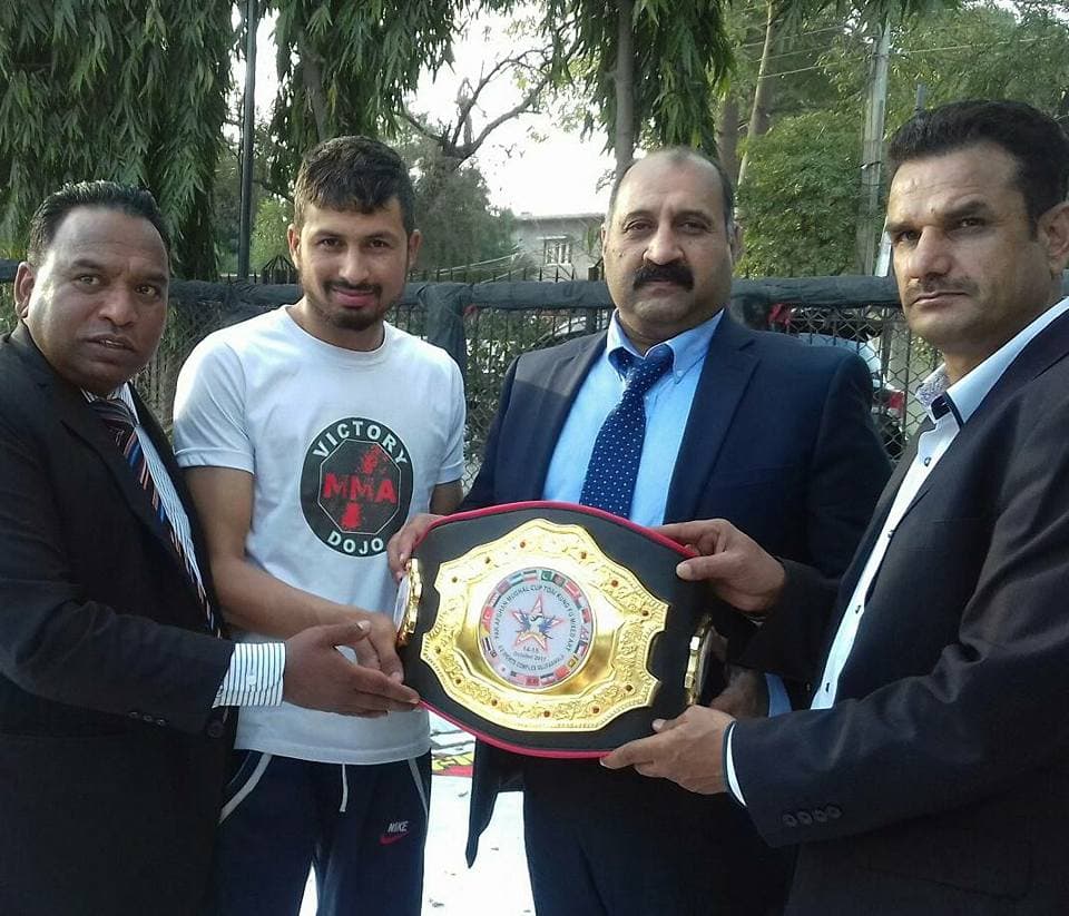 ‘’Shak Khan’’ One and only Professional Pakistani international wrestler will fight for World Title Belt on 25th March 2018 at Dadyal, Mirpur, Azad Kashmir, Pakistan
